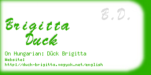 brigitta duck business card